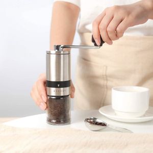 Moulin à Café Manuel Portable - Broyeur à Épices, Cacao, Poivre Et Noix En Acier Inoxydable