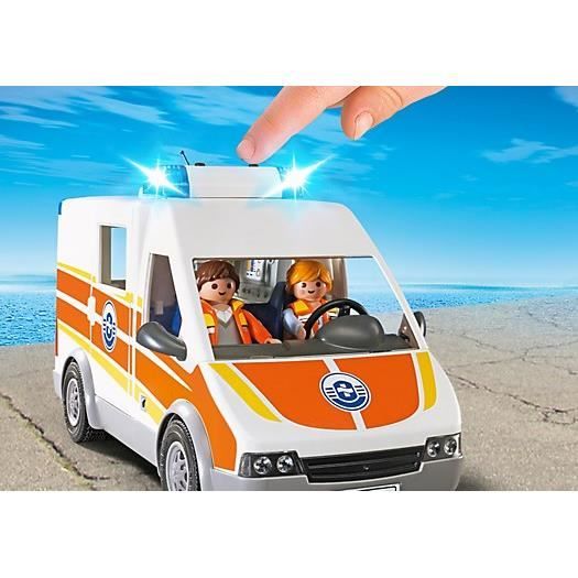 PLAYMOBIL 5541 Ambulance avec Secouristes Cdiscount Jeux Jouets