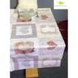 largeur 1m50 toile enduite PVC au metre pour nappe ou autre