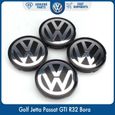 Centre de roue pour voiture avec logo Volkswagen, OEM, 55mm (6N0 601 171), couvercle cache moyeu avec emblème pour VW Golf, Jetta,-0