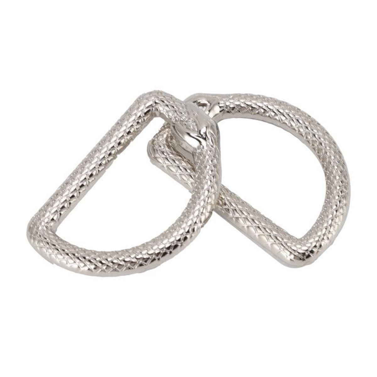 Anneaux En D Métal Anneaux En D 30mm - Lot De 4 - Alliage Zinc Argenté - Pour Ceintures, Sacs Et Artisanat Accessoires Maroquinerie