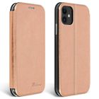 Étui - AVIZAR - iPhone 11 - Eco-cuir Texturé - Rose gold - Support Vidéo Intégré