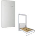Armoire lit escamotable - INSIDE 75 - SMART-V2 - Gain de place - Blanc - 90 x 200 cm