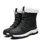 AZWIX Bottes de neige pour femmes - Hiver Imperméable Et Confortable - Noir - Ski - Montagne