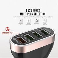 OuiSmart® Chargeur de voiture 4 Ports USB, 6.6A 33W Charge rapide