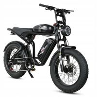 Sambike M20-II Vélo électrique 1200W 36Ah 45KM-H 220KM Frein à huile double batterie 20*4.0 Fat Tires