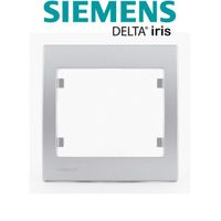 SIEMENS Delta Iris Plaque simple silver 