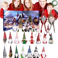 Calendrier De L'Avent Gnome 2025 - Compte à Rebours Noël Avec 24 Pendentifs Gnomes En Acrylique - Décoration Festive Pour Enfants Et Adultes
