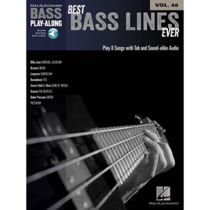 PARTITION Best Bass Lines Ever - Bass Play-Along Volume 46, Recueil pour Guitare basse édité par Hal Leonard Europe référencé : HL00103359
