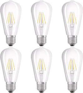 AMPOULE - LED Lot de 6 Ampoules LED à Filament - Forme Edison - 