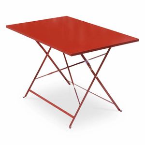TABLE DE JARDIN  Table de jardin bistrot pliable - Emilia rectangle