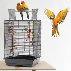 VOLIÈRE - CAGE OISEAU 40 x 40 x 58 cm Cage à Oiseaux, Cage pour Perruche