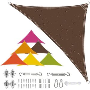 VOILE D'OMBRAGE Filet Dombrage Triangle 2.4X2.4X2.4M, Voile D'Ombr
