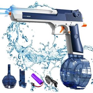 PISTOLET À EAU Pistolet à eau électrique pour Enfants et Adultes,Jouet de tir à Eau Automatique - Portée de 8-10M - Rechargeables 