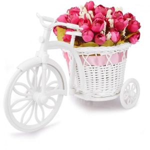 VASE - SOLIFLORE Pot de fleurs artificielles en forme de vélo ancie