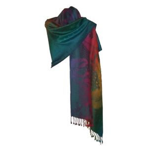 Grande étole 90X200 soie et cachemire écrue