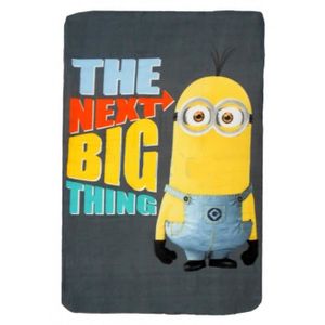 les minions Plaid Polaire Enfant Bleu 100x150cm Bleu Taille Unique
