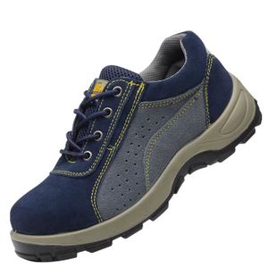 Mitudidi Chaussures de Sécurité Homme Basket de Sécurité Chaussures de Travail Femme Embout Acier Protection Chaussures pour Unisexes 