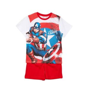 PYJAMA Pyjama court Avengers rouge Rouge