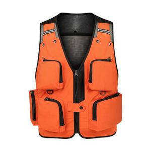 Gilet De Pêche Pflueger Kaki/marron - Taille M Adulte, 10 Poches, Coton