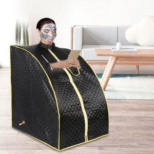 KIT SAUNA  Sauna Vapeur Portable OHMG - HSTURYZ - Noir - Favorise la circulation sanguine et réduit le stress