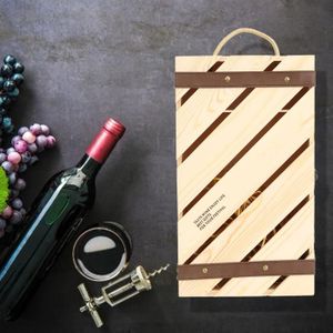 Boîte cadeau Qiilu boîte-cadeau à vin Boîte à vin rouge Support