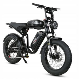 VÉLO ASSISTANCE ÉLEC Sambike M20-II Vélo électrique 1200W 36Ah 45KM-H 220KM Frein à huile double batterie 20*4.0 Fat Tires