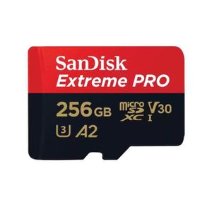 CARTE MÉMOIRE Carte Mémoire SanDisk Extreme Pro microSDXC 256Go 