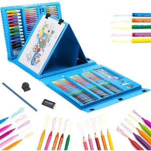 CRAYON DE COULEUR 208PCS Dessin crayons,Malette de Coloriage Enfants