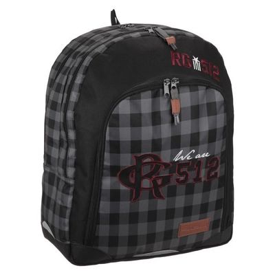 RG512 Sac dos 2 compartiments Coll ge Gar on 42 cm Noir