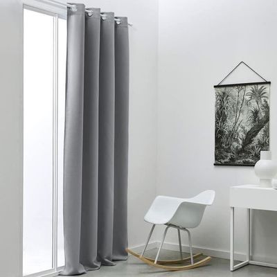 Rideau Occultant Noche Gris Perle 135 X 180 Cm - Neuf, Marque Paris Prix, Total Blackout