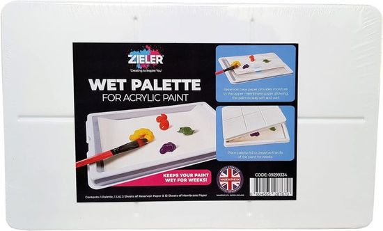Palette Humide Jucoci Pour Peinture Acrylique - Garde Les Couleurs Fraîches