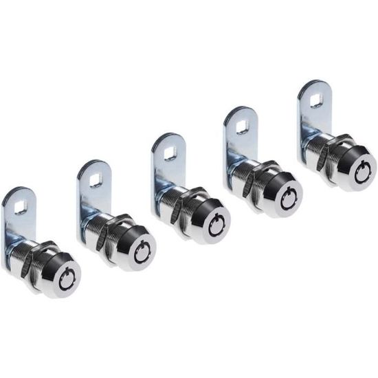 Lot De 4 Cylindres Antivols Argentés – Compatible Thule Verrous Sécurité – Remplacement Serrures Coffre Toit, Barres, Porte-Vélos