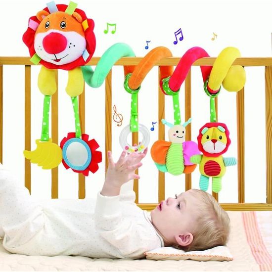 Bébé Jouet de Poussette,Spirale d'activité avec Jouets à Suspendre à la  Poussette,au Landau ou au lit de bébé,Coton PP de - Cdiscount Puériculture  & Eveil bébé