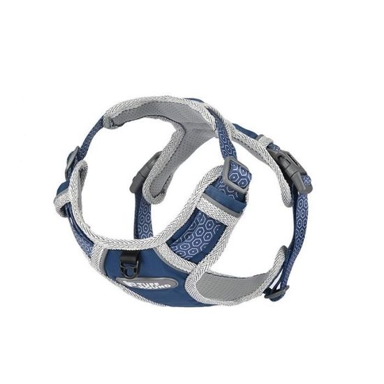 Blue dog harness XL -Harnais et laisse en Nylon pour chien, accessoires d&#39entraînement pour grands et petits chiens, bouledogue f