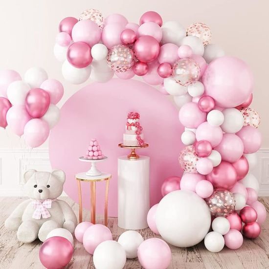 Kit Arche De Ballons Pastel 136 Pièces - Ballons Macarons, Marguerites | Pour Mariage, Anniversaire, Baby Shower