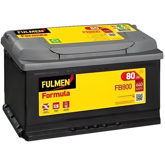 Batterie voiture FULMEN Formula FB800 12V 80Ah 640A-Fulmen