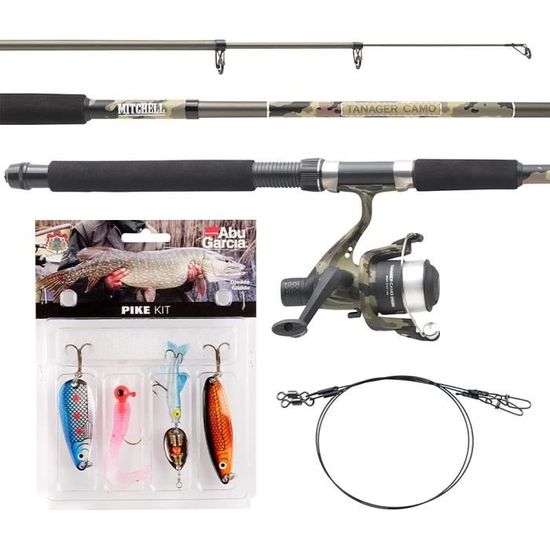 Kit De Pêche Enfant Bleu 1,8 M – Canne En Fibre Carbone Avec Moulinet Et Leurres – Pour Garçons Et Filles De 3 à 10 Ans