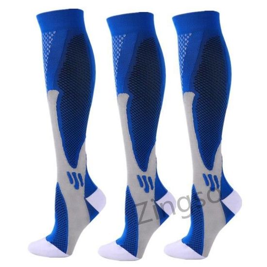 Chaussettes De Compression Homme/Femme - Noir - Nylon - Neuf