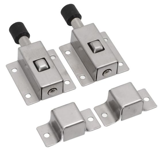 122mm Noir Verrou à Boulon Portes En Acier Inoxydable Avec Vis Anti Effraction Loquet Porte Targette De Porte A Toute Epreuve 97442236