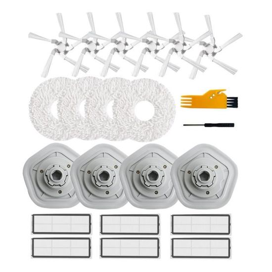 2 Chiffons Rechange Pour Dreame W10/W10 Pro - Lavables - Microfibre - Pour Aspirateur Robot