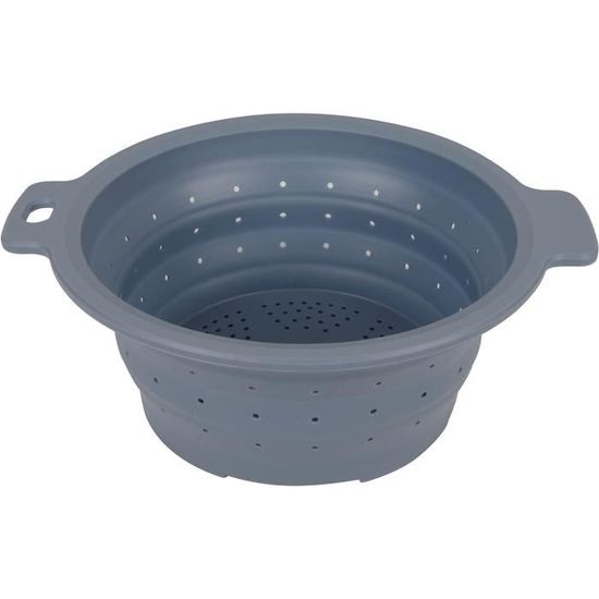 Passoire Pliable Rétractable Silicone 26 Cm – 2 Hauteurs, Multifonction Égouttoir & Cuiseur Vapeur