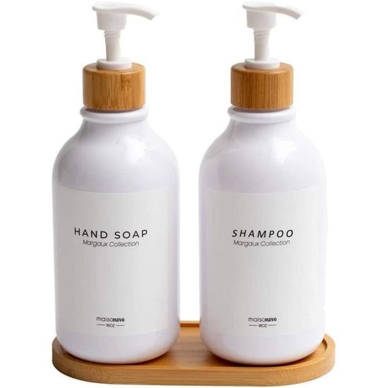 Lot De 2 Distributeurs De Savon Transparents 500ml – Pompe Antirouille – Pour évier Cuisine Ou Salle De Bain – Design Carré