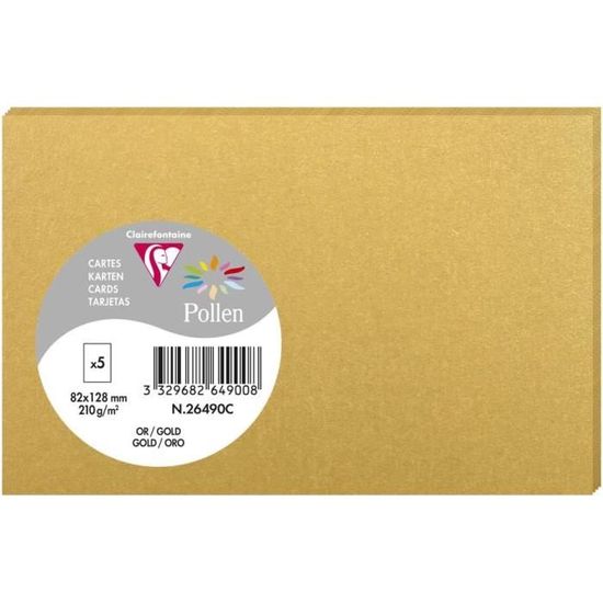 Clairefontaine 20031C - Set De 8 Cartes Simples Pré-Imprimées