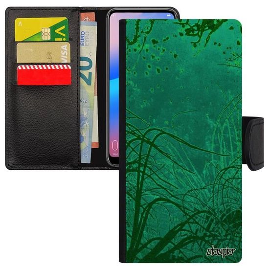 Coque Téléphone En Cuir Véritable Alligator Nubuck - Fait Main En Espagne - Marron - Compatible Recharge Sans Fil