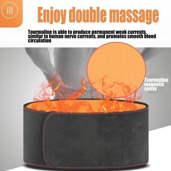 WF15617- Ceinture Protection Lombaire Chauffante Electrique USB Ventre Chaude Lombaire Massage
