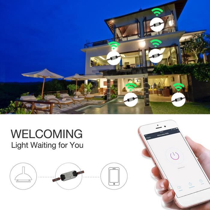 Wi-Fi Interrupteur disjoncteur à distance sans fil universel contrôle Timer pour Alexa @CO2145