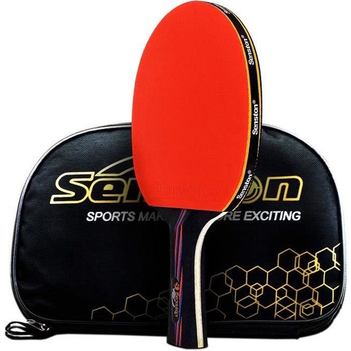 Caleson professionnel Raquette de tennis de table. Raquette de tennis avancée. Ping Pong Paddle. Ouverture de prise en main, Long