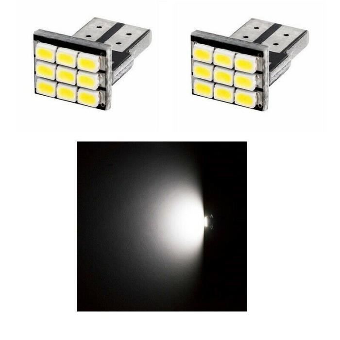 T10 W5W Ampoule Veilleuses LED BLANC XENON 9 SMD Canbus 6000K 12V 2 pcs