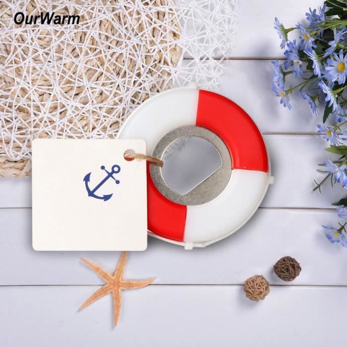 OurWarm-ouvre-bouteille lève-pied 5 pièces - Souvenirs de mariage nautiques, cadeaux de décoration pour inv - Modèle: - WMKPQA07002